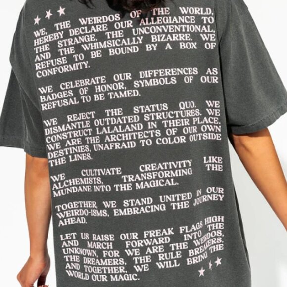 Dressed In Lala Here's To The Weirdos Oversized Tee - Picture 5 of 5